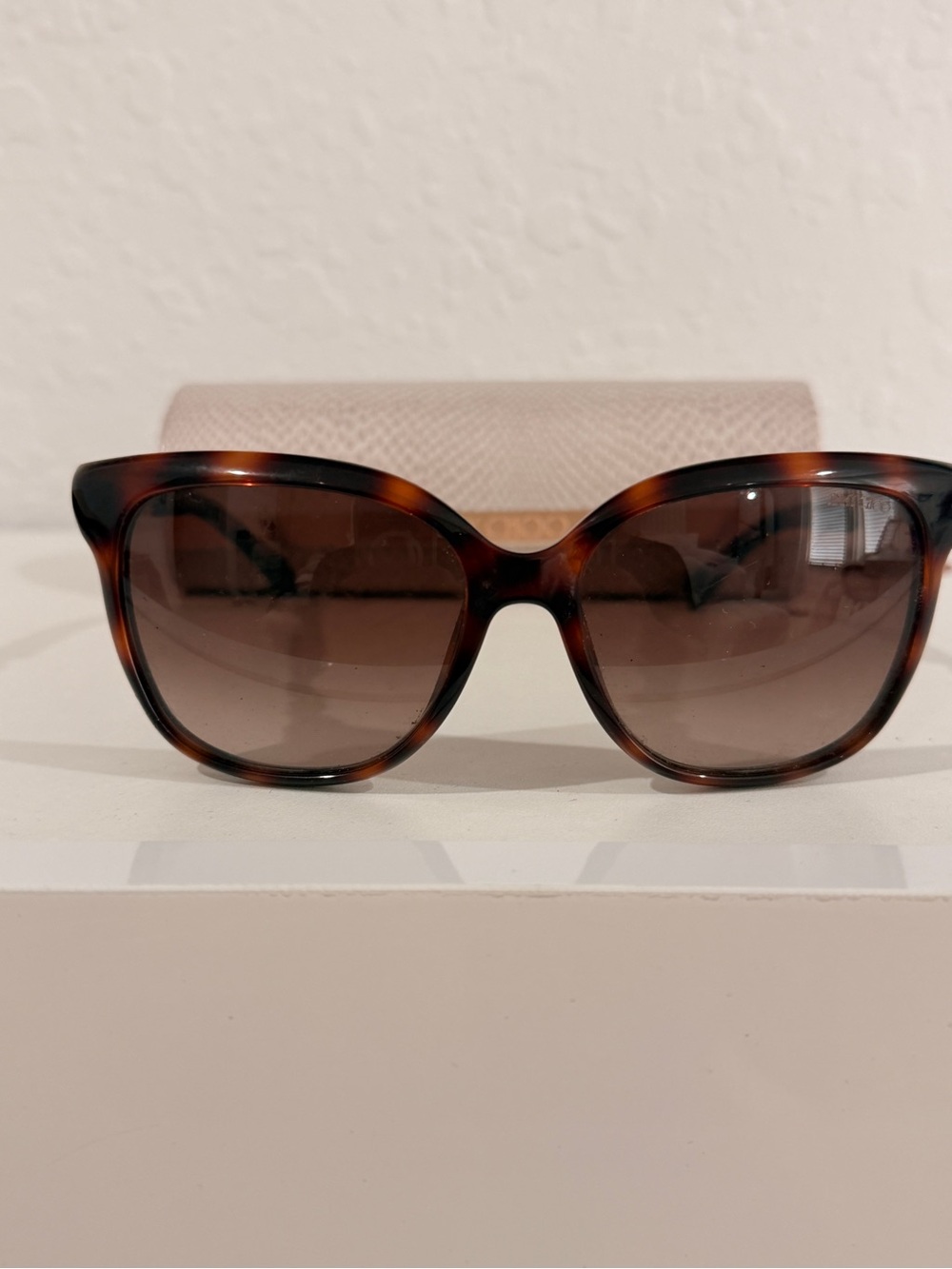 Jimmy Choo Tortoiseshell Cat Eye Sunglasses - Brown Lenses